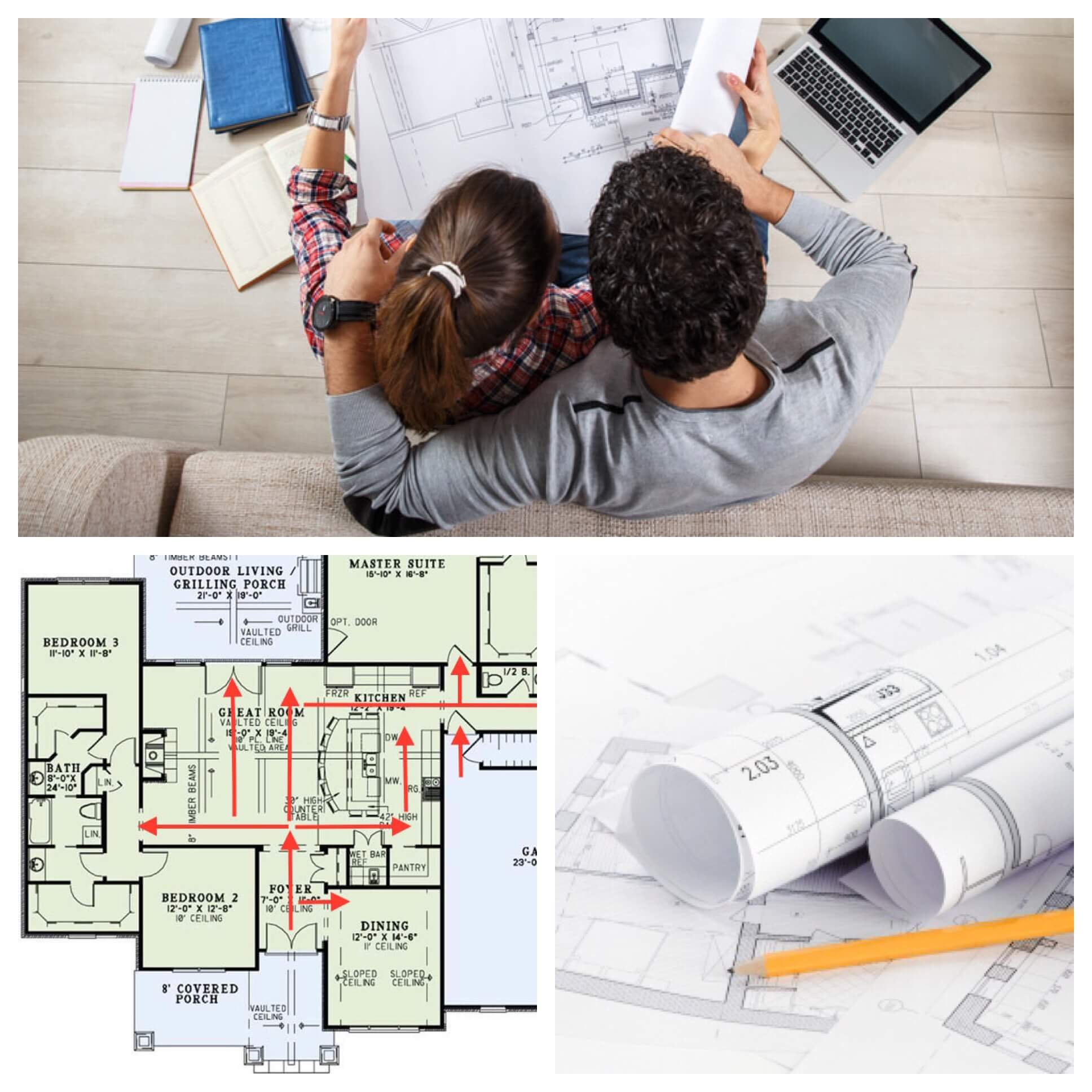 Review your house plans and modify them if necessary to create your dream home.